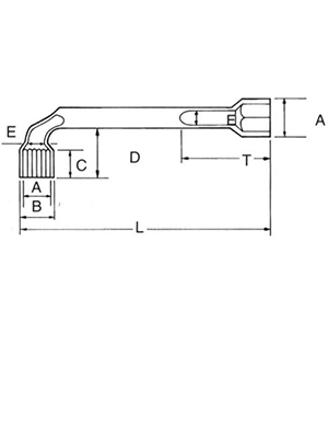 CLE PIPE DEB. 6X12 PANS DE 24MM - La référence du chantier