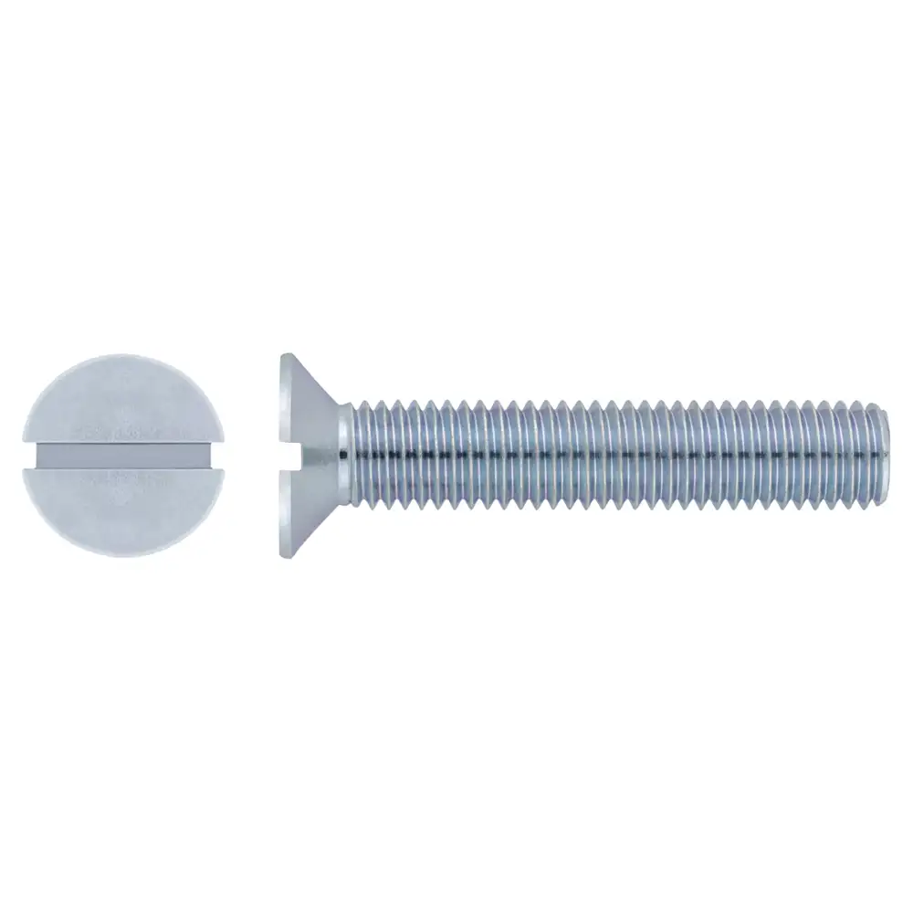 VIS-METAUX-TETE-FRAISEE-FENDUE-ACIER-ZINGUEE-DIN-963