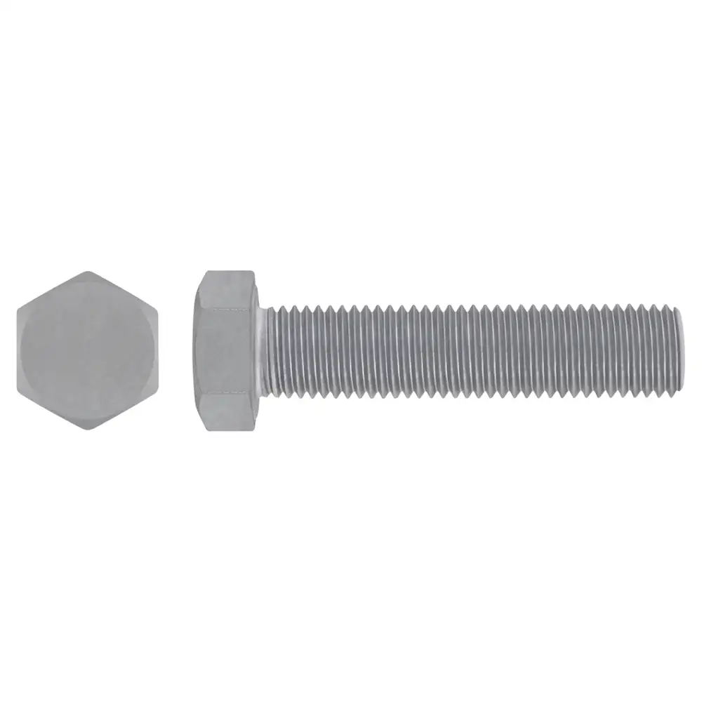 VIS-TETE-HEXAGONALE-ACIER-GALVA-CL.8.8-DIN-933-FILETAGE-A-FOND