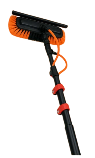 BROSSE TELESCOPIQUE 6,50M - MULTI-USAGE TUYAU ET DISTRIBUTEUR SAVON