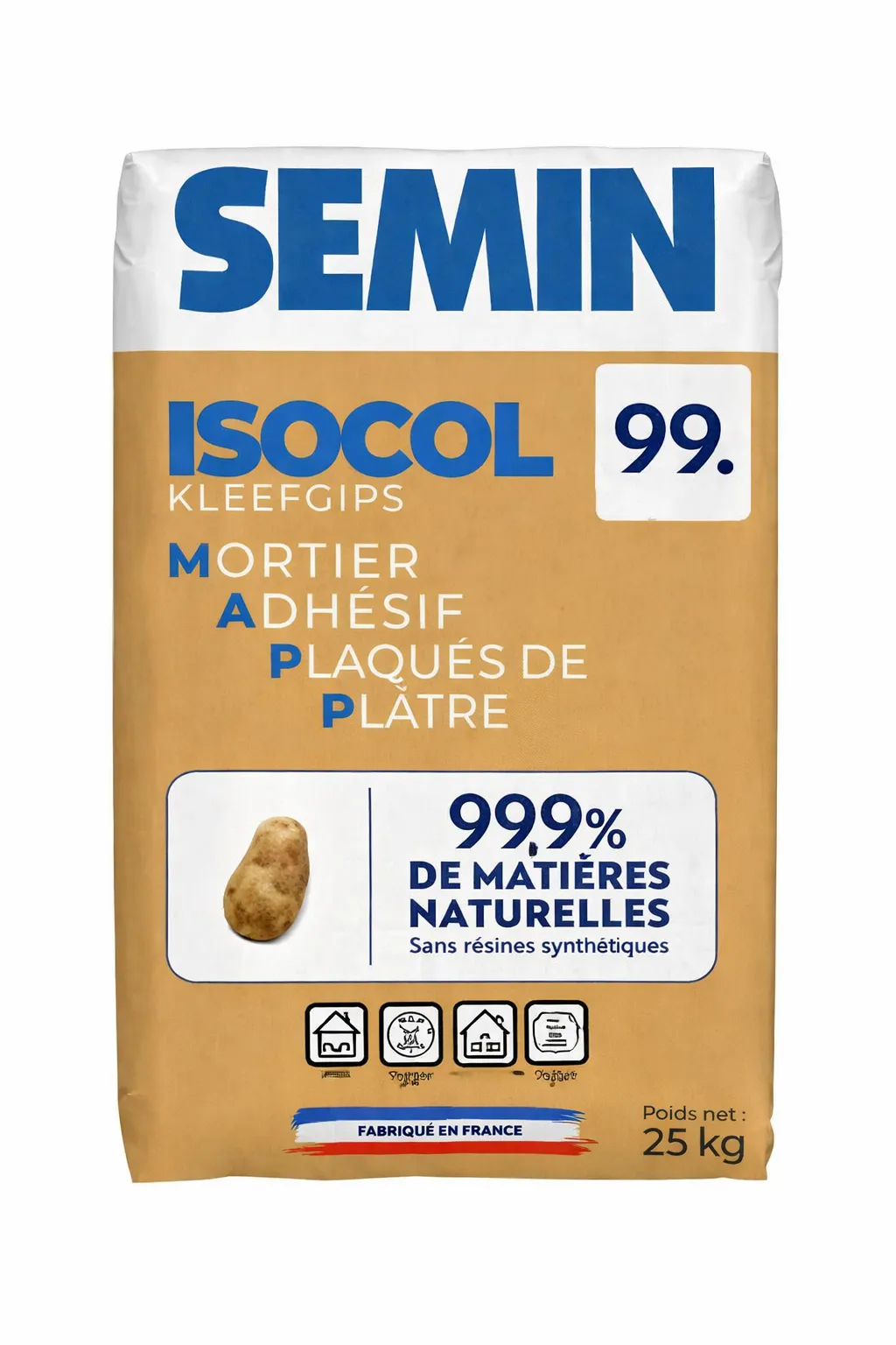 45346-MORTIER ADHESIF ISOCOL EN 25KG