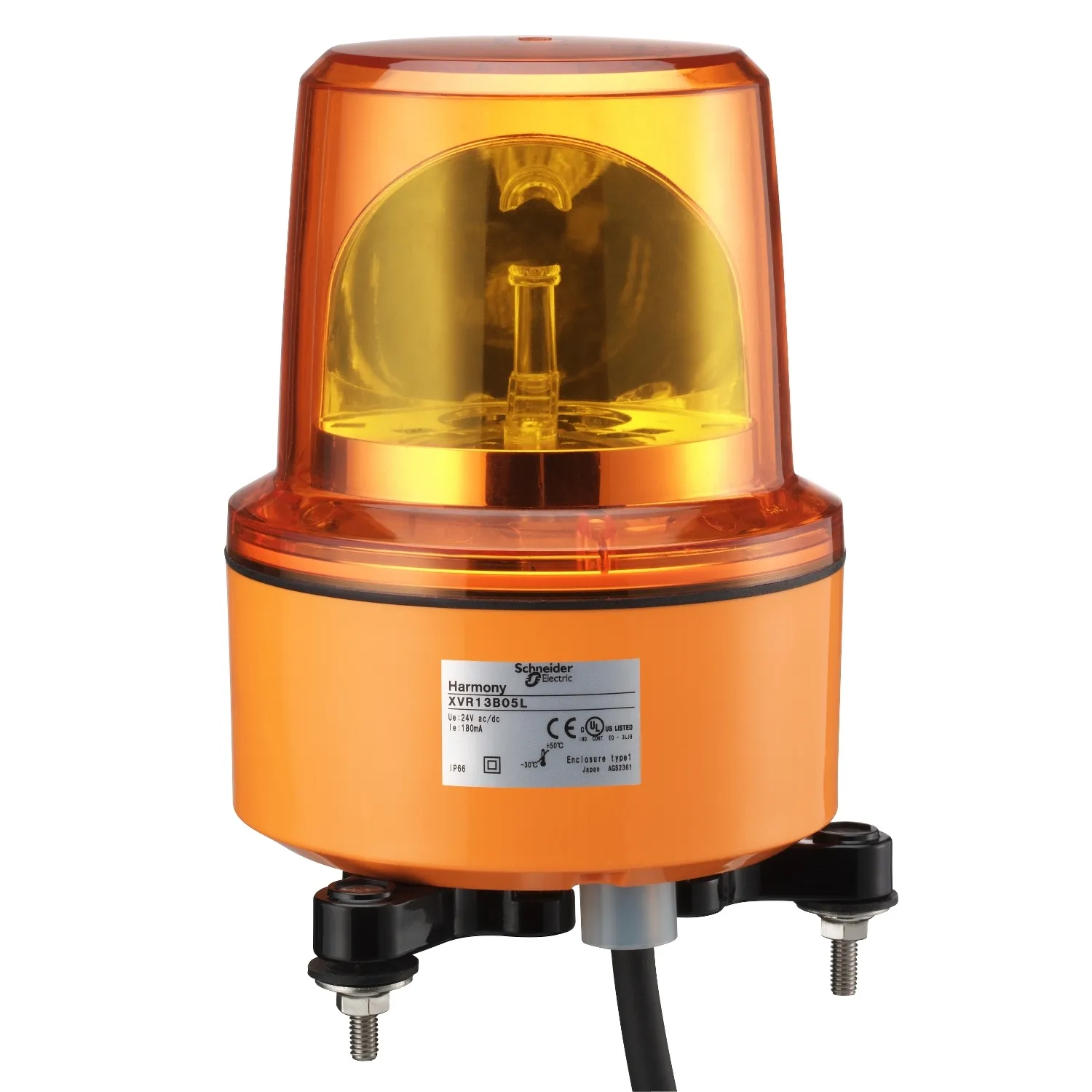 50838-FEU ROTATIF ORANGE EQUIPE DE DEL 230V-XVR13M05L