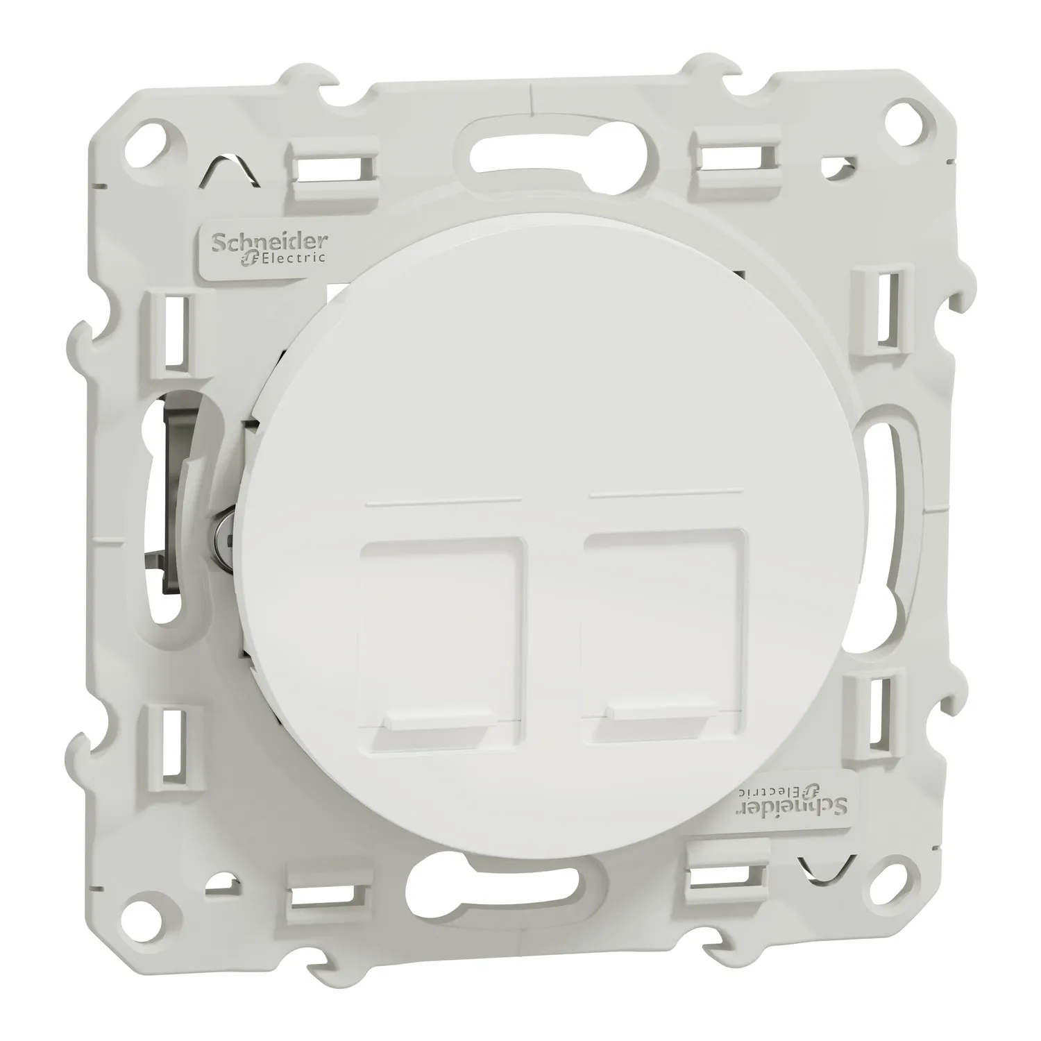 PRISE DOUBLE  RJ45 GRADE 3 ODACE BLANC