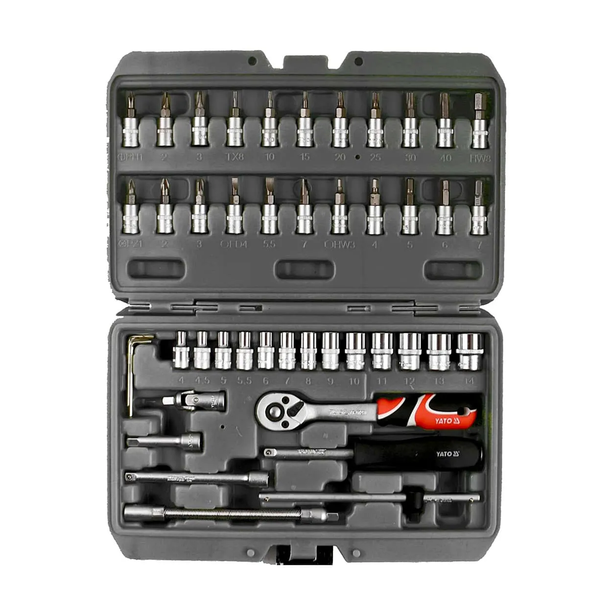 51522-DOUILLES 1_4'' OGV 6 PANS JEU DE 5,5-14MM + ACC. + EMB.-YT-14474