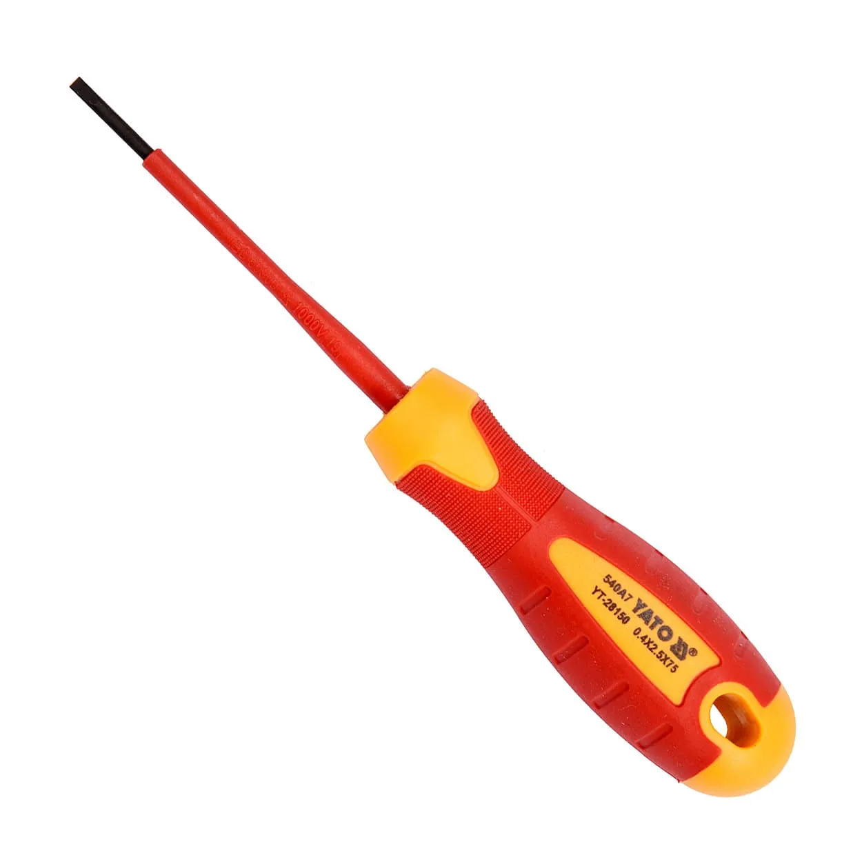 51556-TOURNEVIS 1 000V FENTE 2,5X75-YT-28150