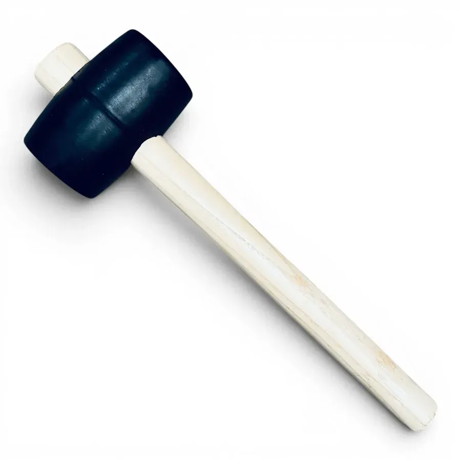 51619-MAILLET EN CAOUTCHOUC 700G - MANCHE BOIS-70074