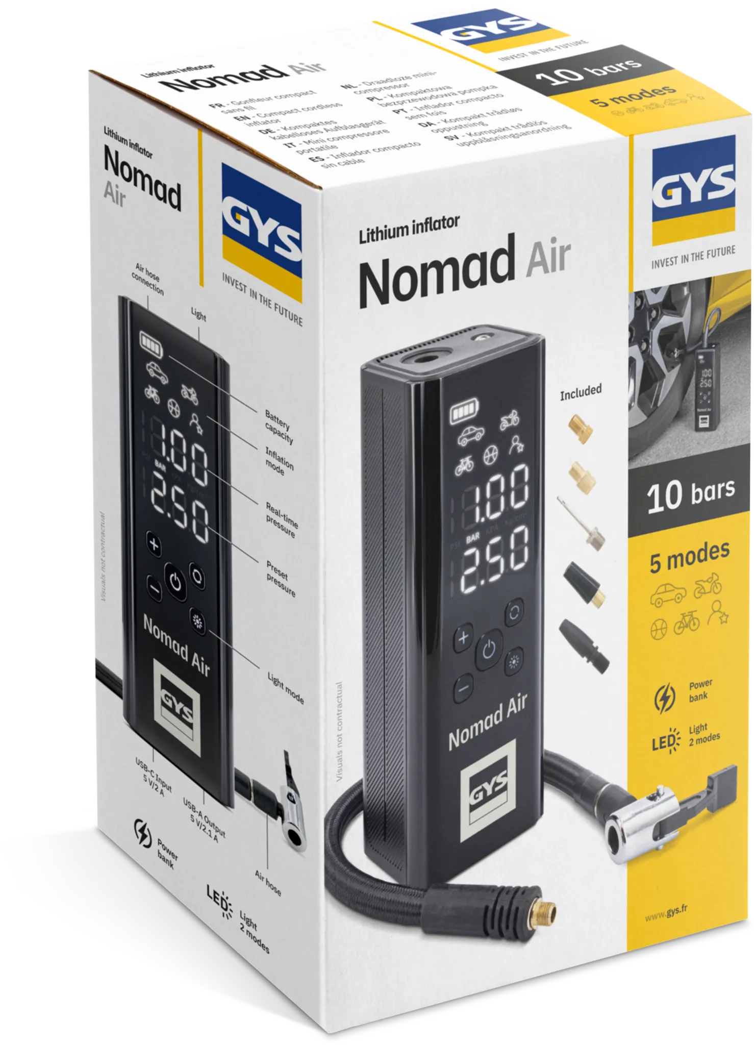 52019-COMPRESSEUR PORTATIF NOMAD AIR POUR GONFLAGE-088795